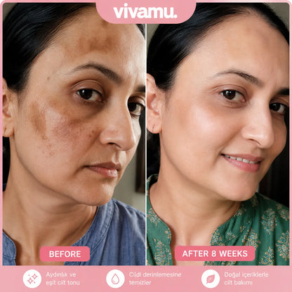 Vivamu™ Kojik Asit & Zerdeçal Yüz Temizleme Pedi – 40 Adet